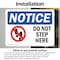 Signmission Do Not Step Here Sign With Symbol, 5 in W x Rectangle, Vinyl Decal OS-2PACK-NS-D-35-L-11377 - alternate 5